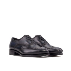 Navy Blue Brogue Shoes: Manhattan Style