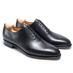 Aurelius Prime: Handcrafted Wholecut Oxford Black Leather Formal Shoes