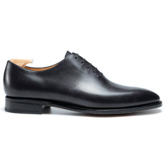 Aurelius Prime: Handcrafted Wholecut Oxford Black Leather Formal Shoes