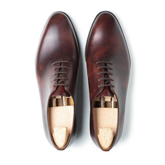 Dominic Luxe: Premium Brown Wholecut Oxford for Formal Wear