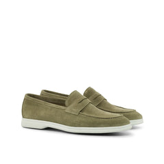 AeroLoaf – Olive Suede Loafers